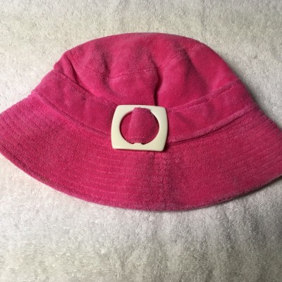 Echo Design Cotton Terry Cloth Beach Bucket Hat Size S/M Pink Summer  eb-19889871